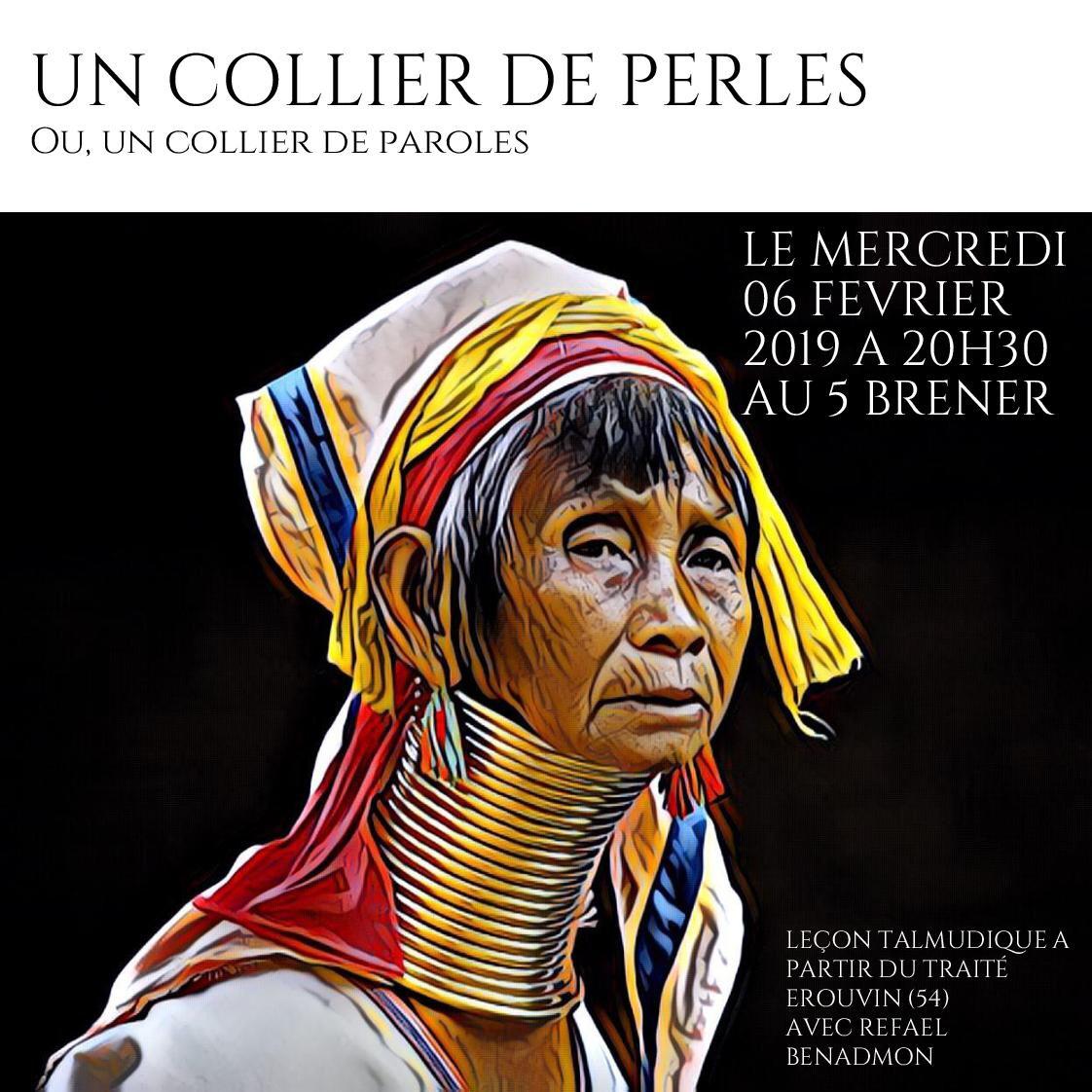 Collier de perles avec Refael Benadmon