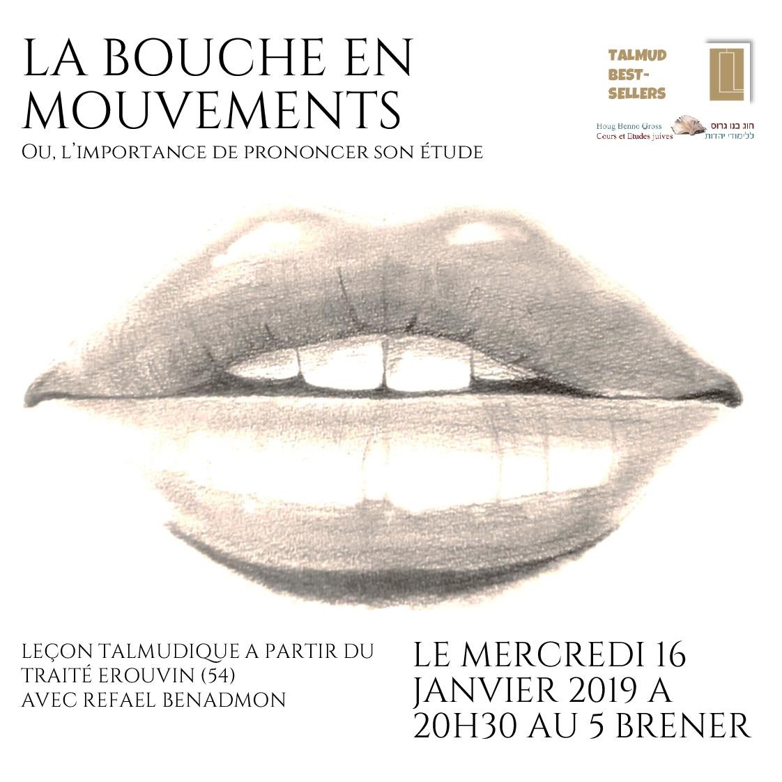 Le cours de Refael Benadmon la bouche en mouvement